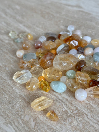 Golden amber collier halskæde