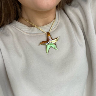 Golden Olive Grass Estrella halskæde