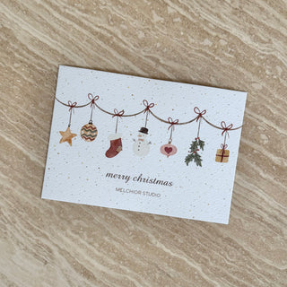 5-PAK JULEKORT MED AKVAREL MOTIVER