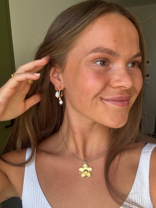 Golden flower halskæde