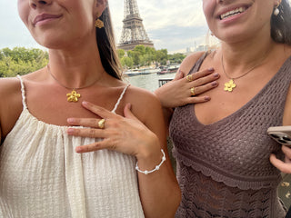 Golden flower halskæde